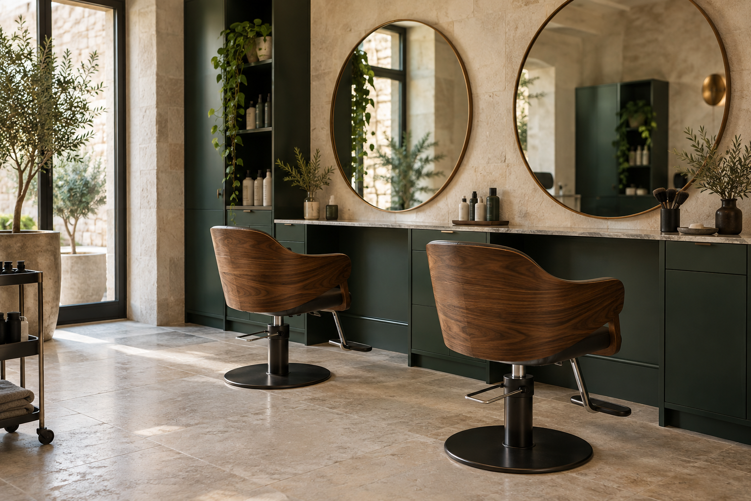Il salone immaginario Alba Studio, usato in un esempio di post